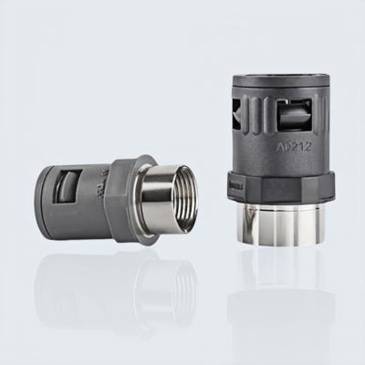 Metric Thread Flexible Nylon Plastic Cable Conduit Connector Quick Screw Flexicon Straight Connector