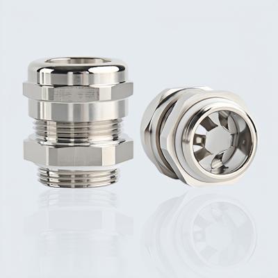 M Thread EMC Shield Series Metallic Brass Cable Gland Custom OEM ODM Manufacturer