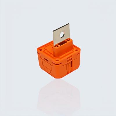 Orange Black High Current Plastic Shell Lithium Energy Storage Connector 500A 600A