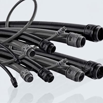 Nylon Plastic Corrugated Electrical Flexible Pipe Tubing Conduit Glands Flexible Conduit Cord Grip